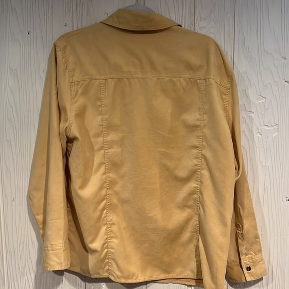 CHICOS BLOUSE OR JACKET MUSTARD YELLOW SIZE 2 (Large) - Picture 6 of 10